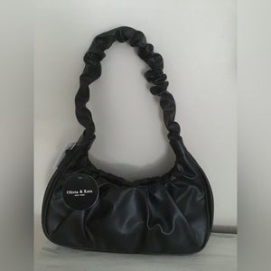 Olivia & Kate Vegan Leather Handbag - Black